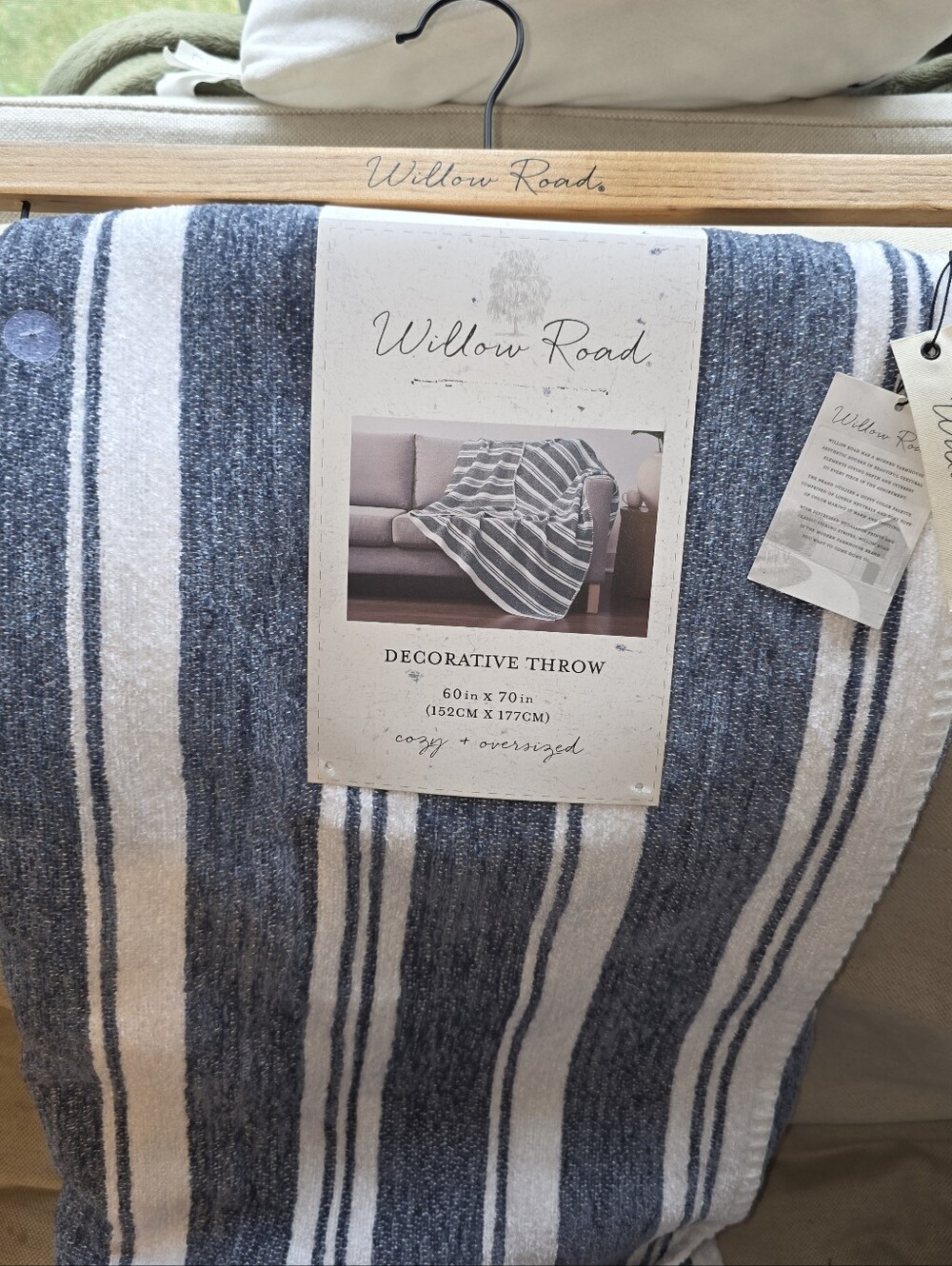 Willow Road Oversized Farmhouse Cozy Throw